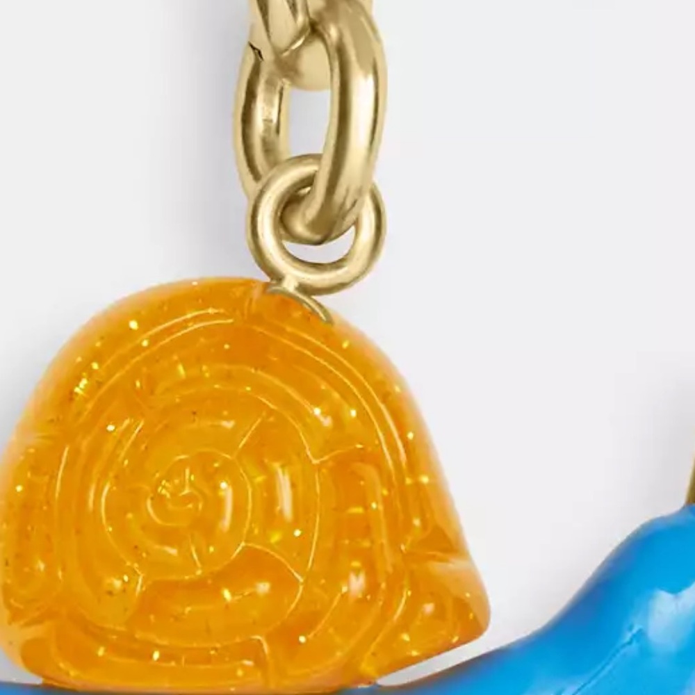 NWT Coach X Observed By Us Snail Bag Charm without a dust bag Blue Yellow CU307 - Picture 3 of 6